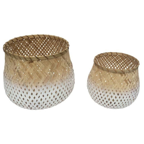 Sansibar Home 2-tlg. Korb-Set Horley aus Bambus | Wayfair.de